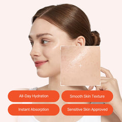ROUND LAB crema panthenol soja aplicación rápida para piel suave.