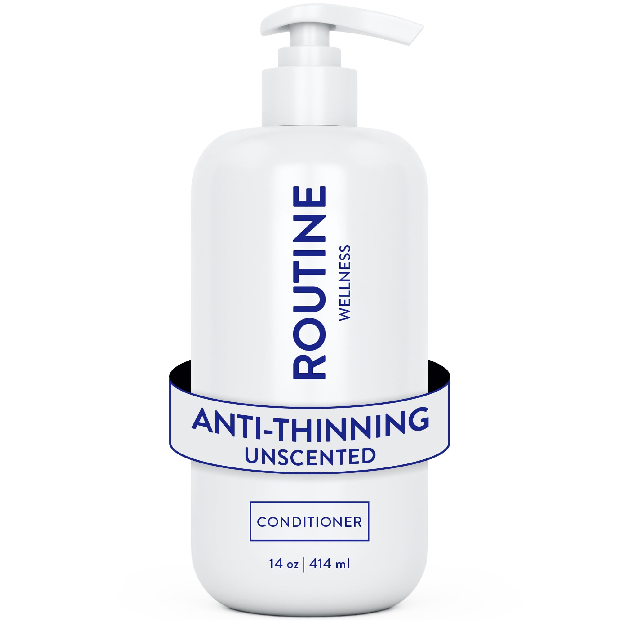 Routine Wellness anti-thinning deep conditioner bottle promotes stronger, fuller-looking hair