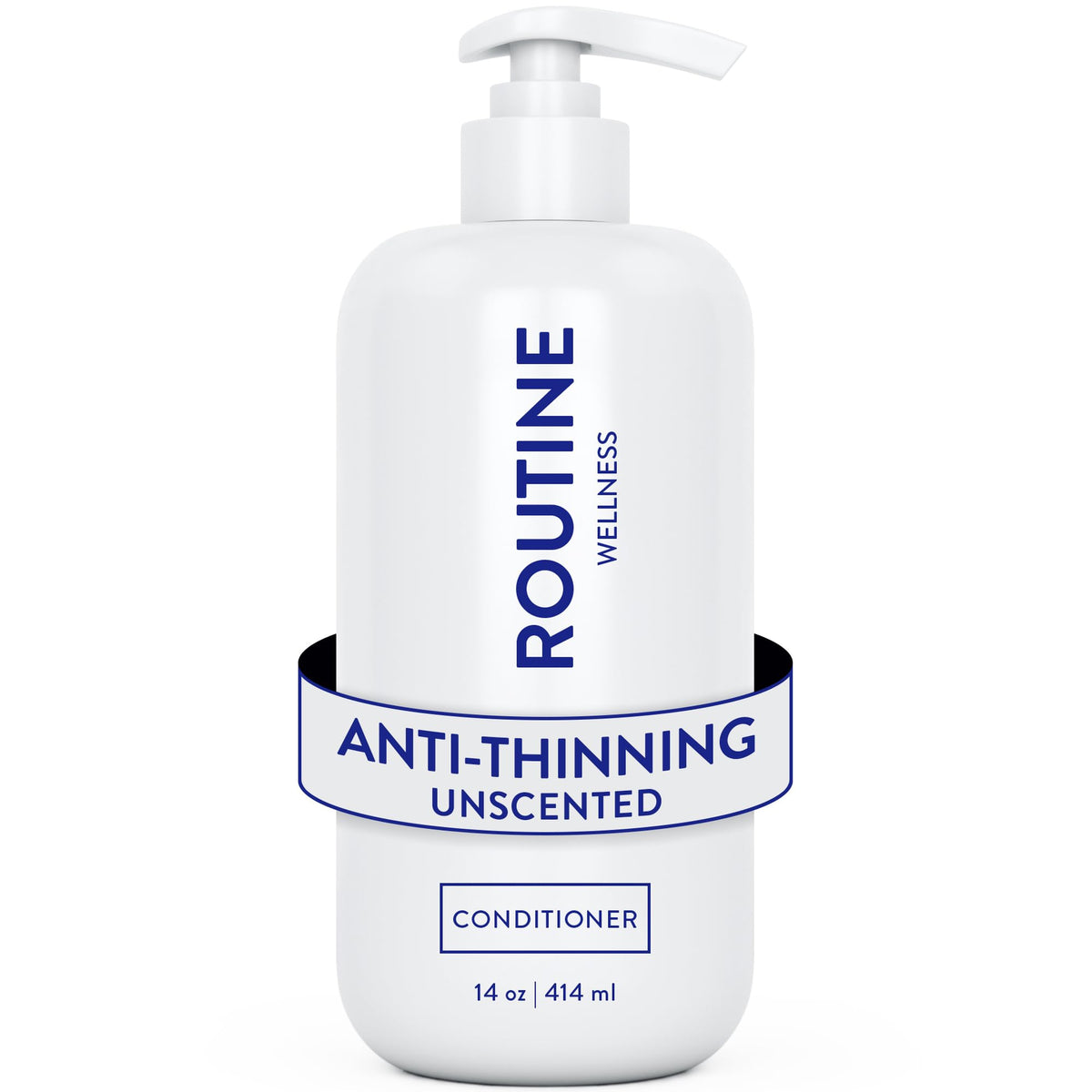 Routine Wellness anti-thinning deep conditioner bottle promotes stronger, fuller-looking hair