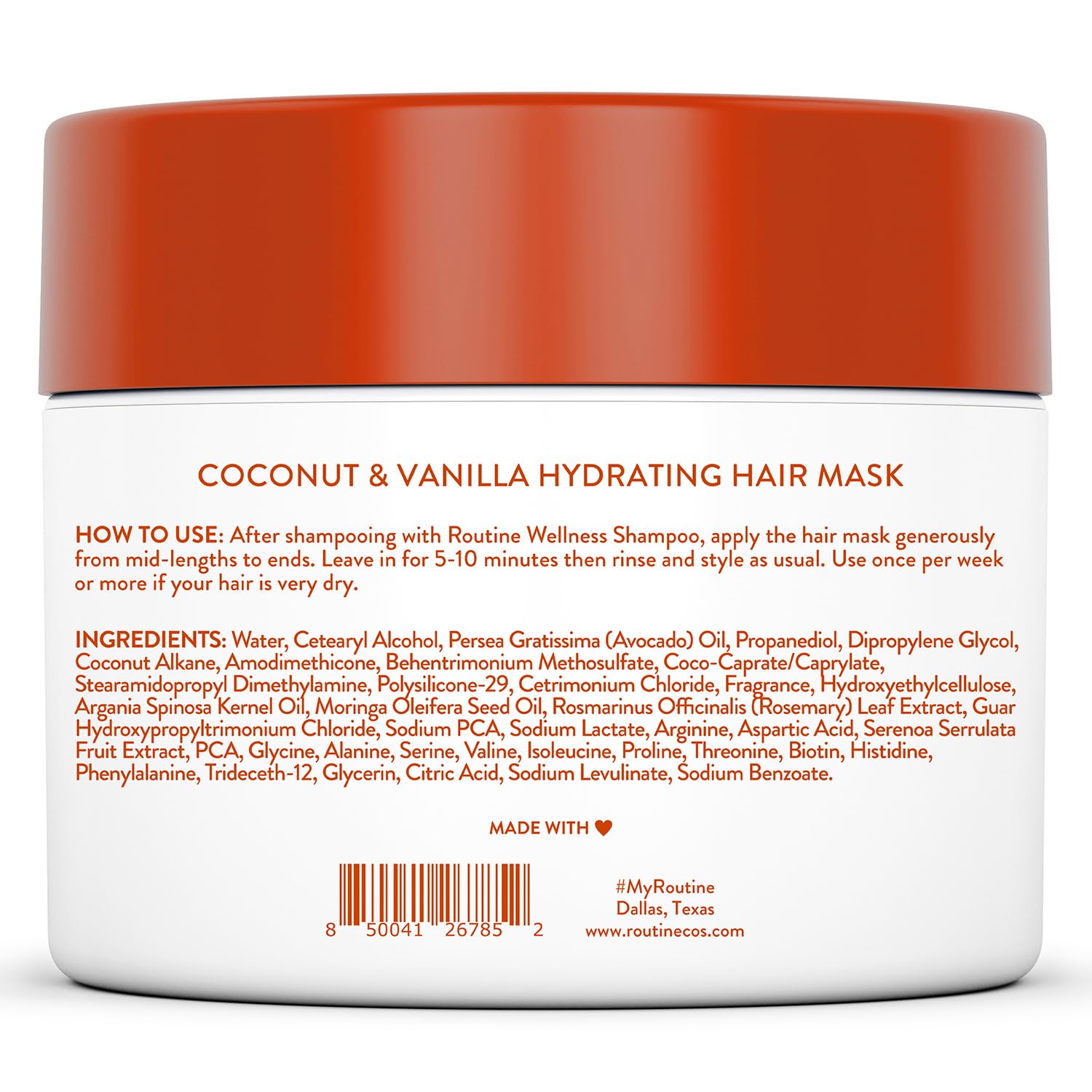 Routine Wellness Deep Conditioning Mask being applied for easy at-home treatment.