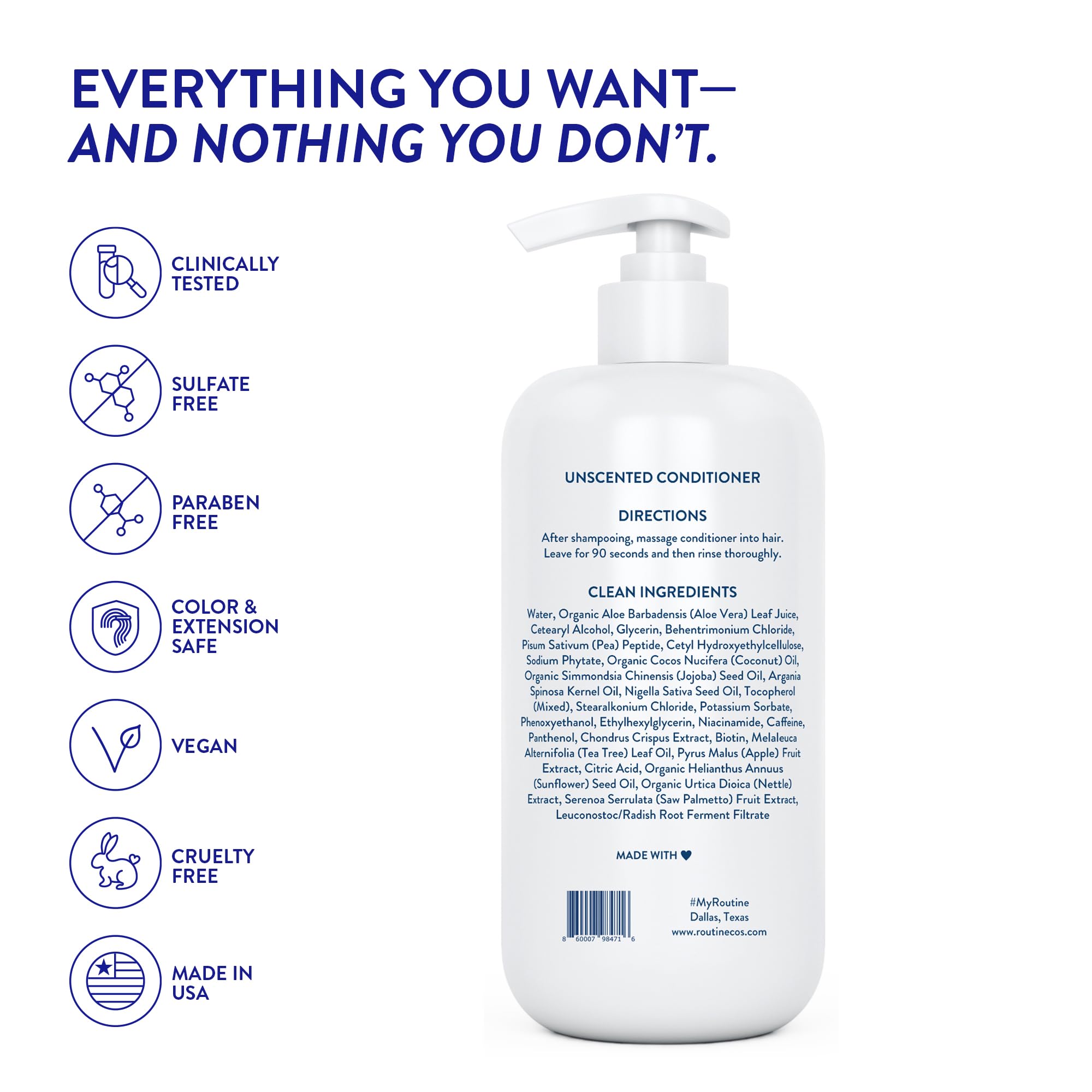 Ingredients glass bottle scene emphasizing gluten-free and cruelty-free formulation