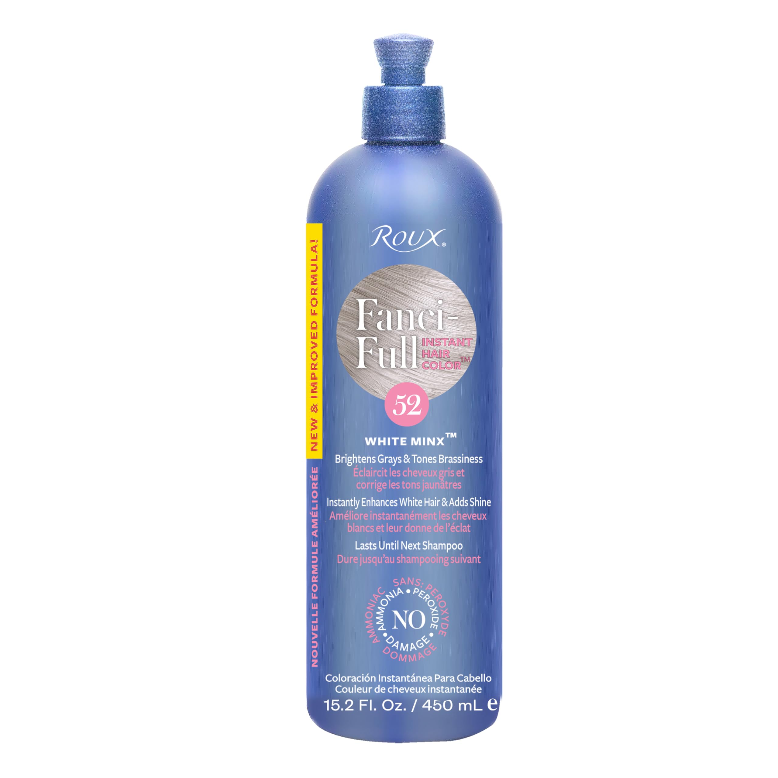 Roux Fanci-Full instant hair color rinse bottle for temporary gray coverage with shine