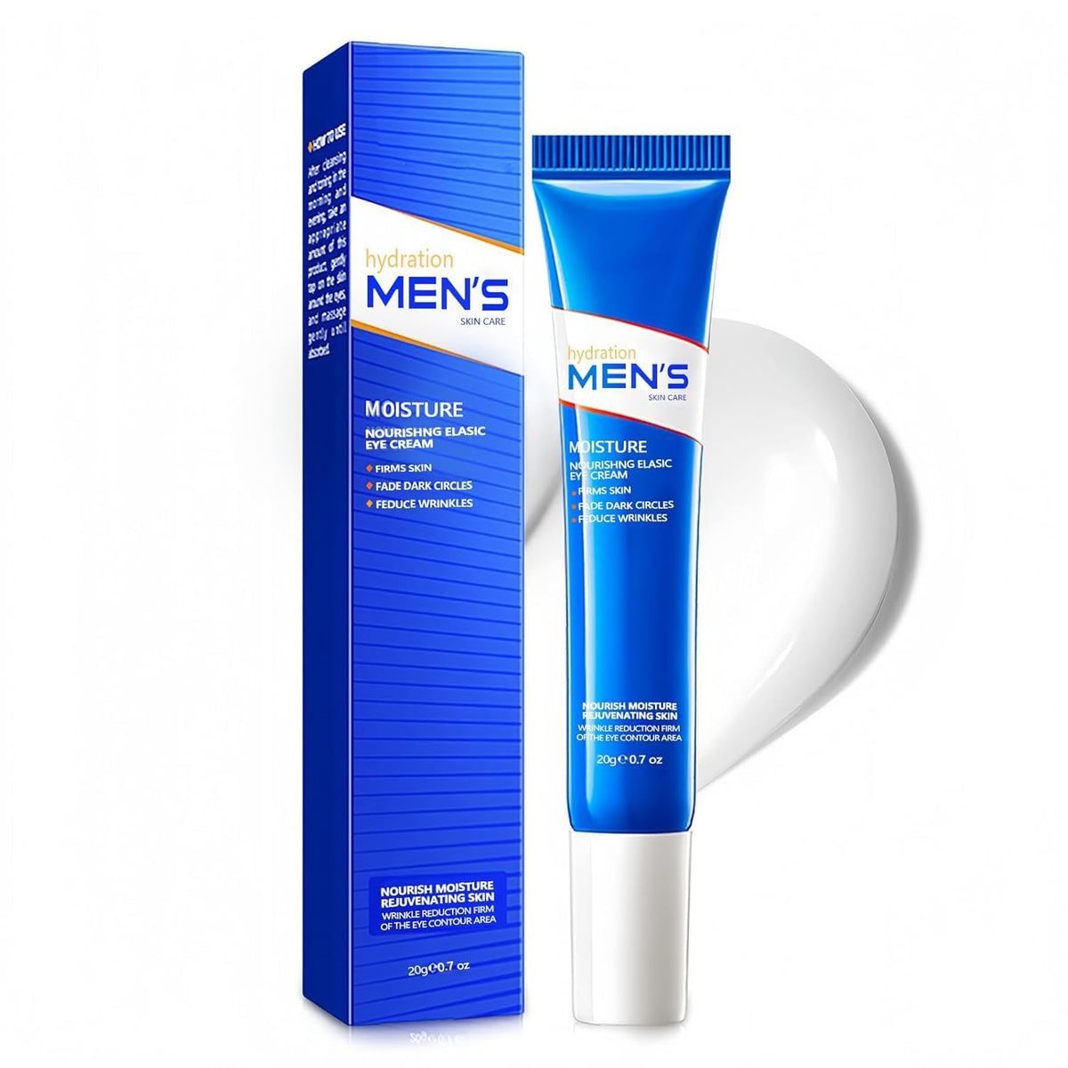 ROUXUN crema de ojos retinol, textura ligera para uso diario.