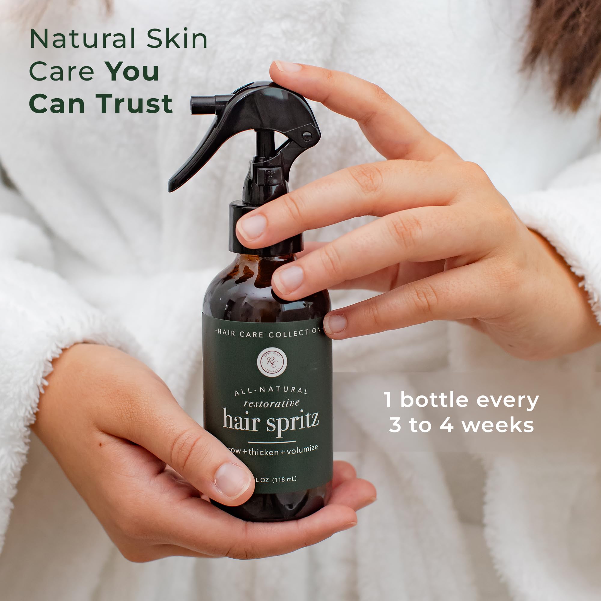 Rowe Casa Organics scalp nourishment supports a healthy environment and hydration.