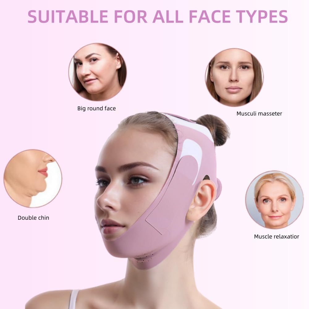 ROWMATE Graphene V-Line Mask magic tape provides adjustable, secure grip.