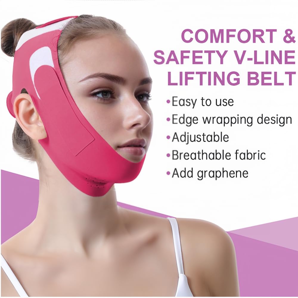 ROWMATE Graphene V-Line Mask being worn demonstrates secure, adjustable fit.