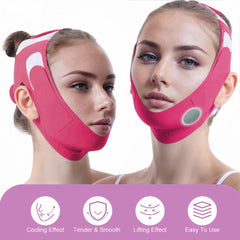 ROWMATE V-Line Mask chin straps illustrate chin contour support during wear.
