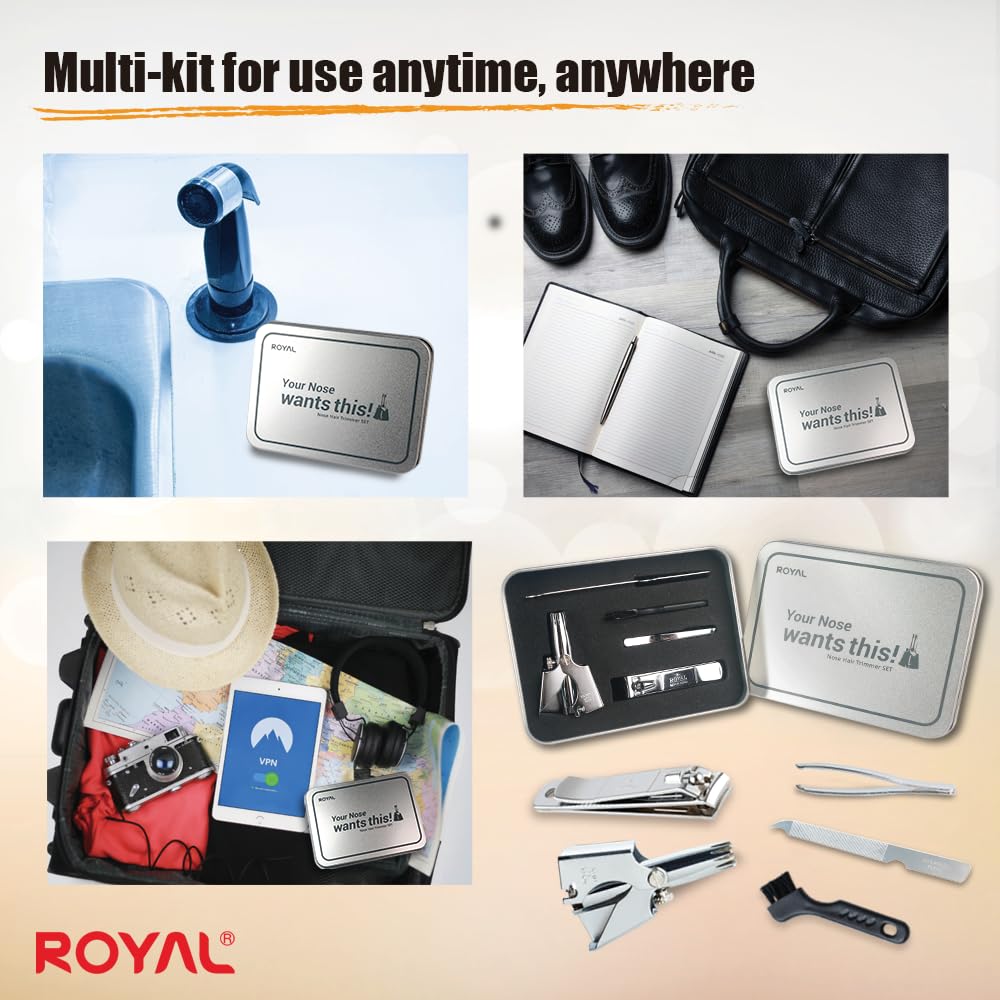 ROYAL birdie-set grooming-kit travel-ready invites quick touch-ups anywhere.