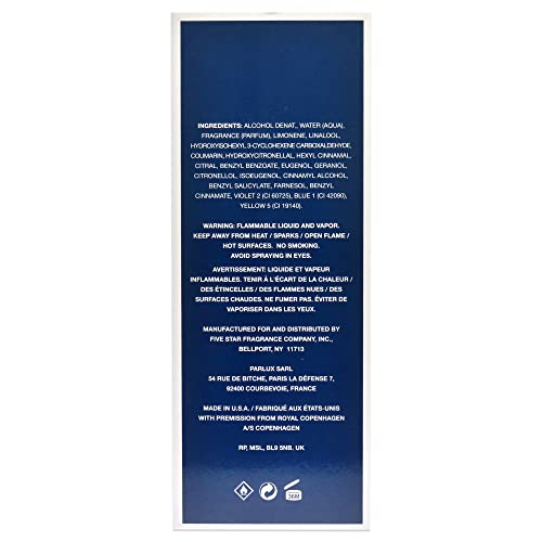 Royal Copenhagen Musk for Men multicolor box, vibrant shelf presence for everyday wear.