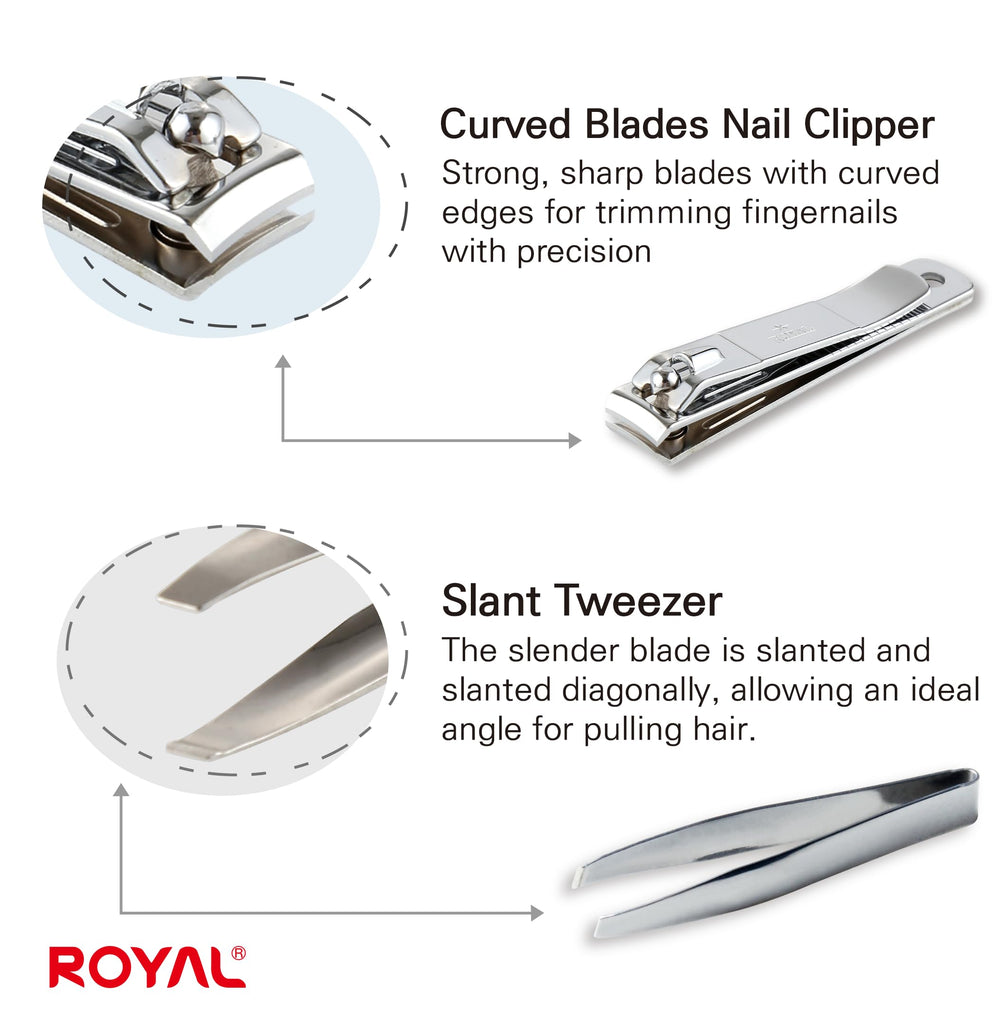 ROYAL nail clippers Birdie Set compact-pack emphasizes all-in-one grooming convenience.