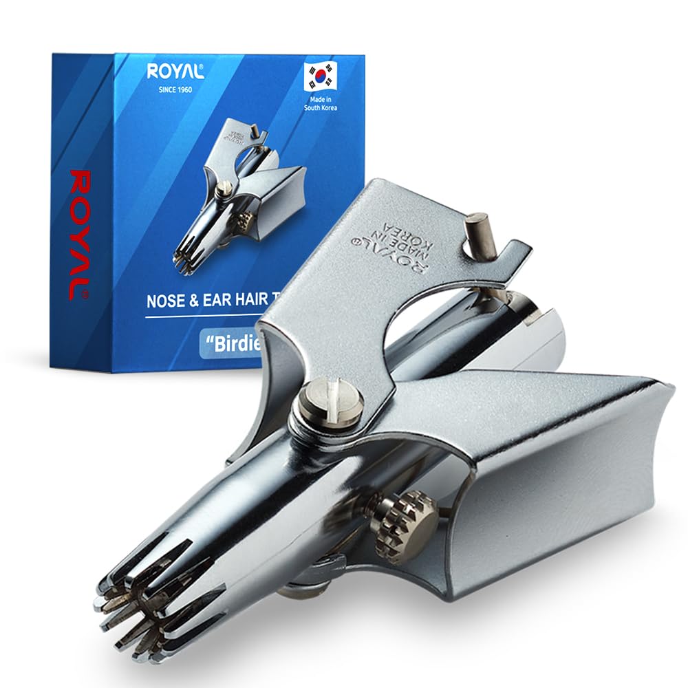 ROYAL Birdie Nose Trimmer top view shows compact, easy daily grooming.