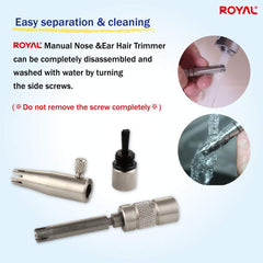 ROYAL hygienic design with protective shield for skin-safe trimming