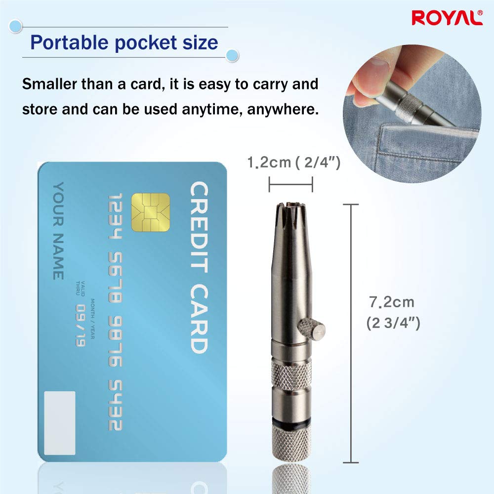 ROYAL stainless steel body close-up for durable easy cleaning
