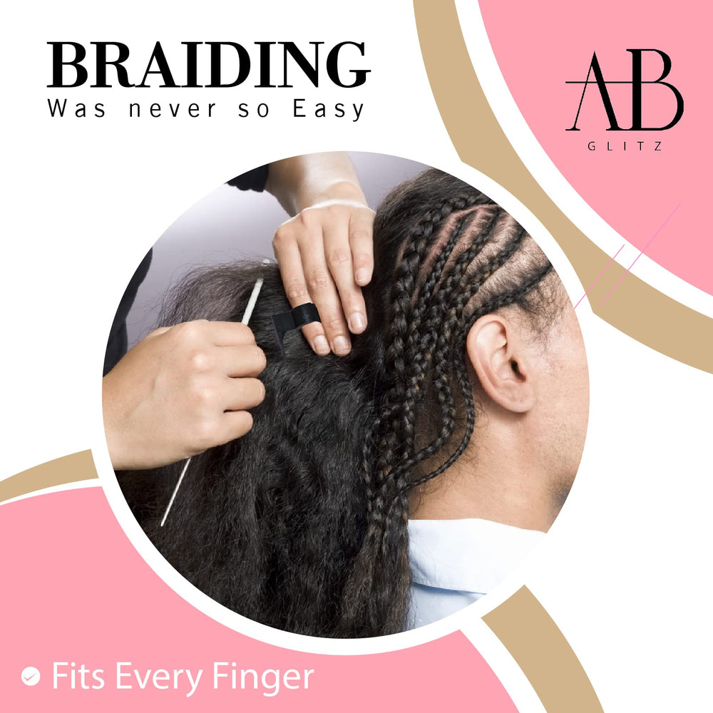 Royalty Headwear Braid Aid supports sectioning and weaving.