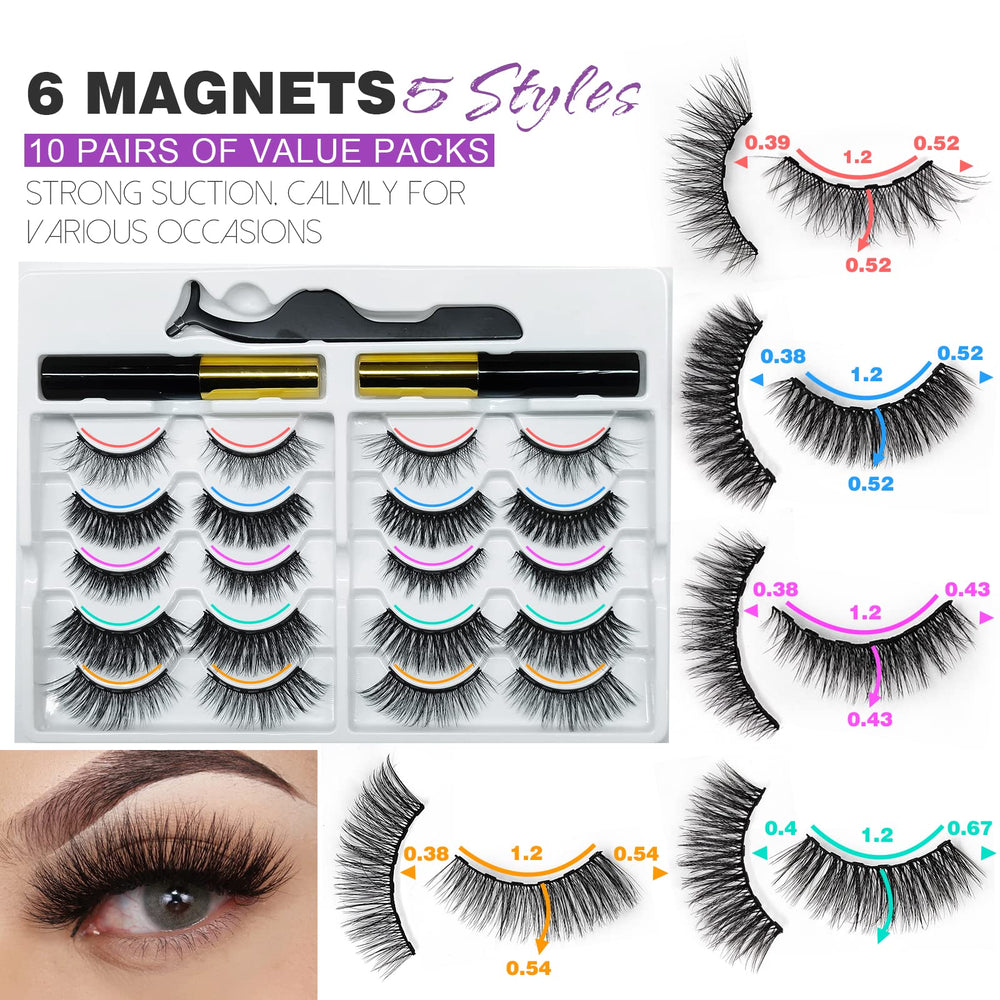 Royaomis magnetic eyeliner dries quickly for easy application.