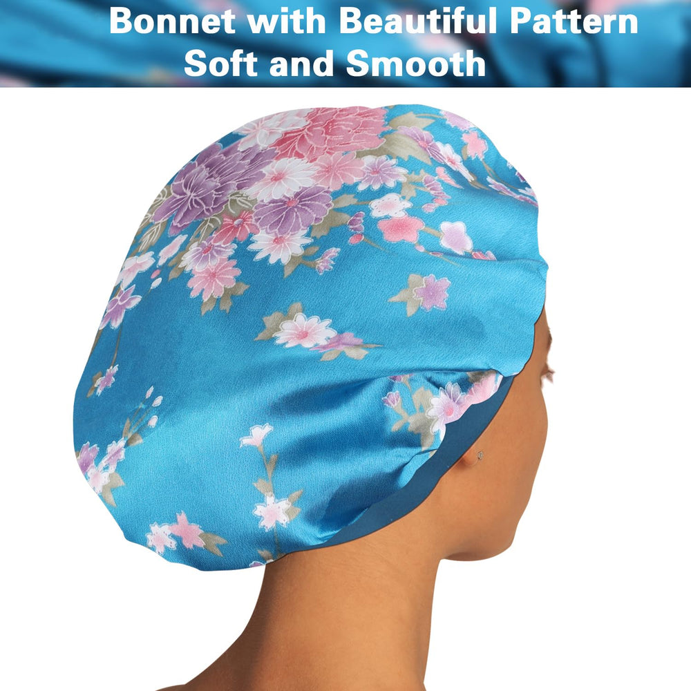 ROYBENS bonnet satin diámetro grande, ideal para peinados voluminosos.
