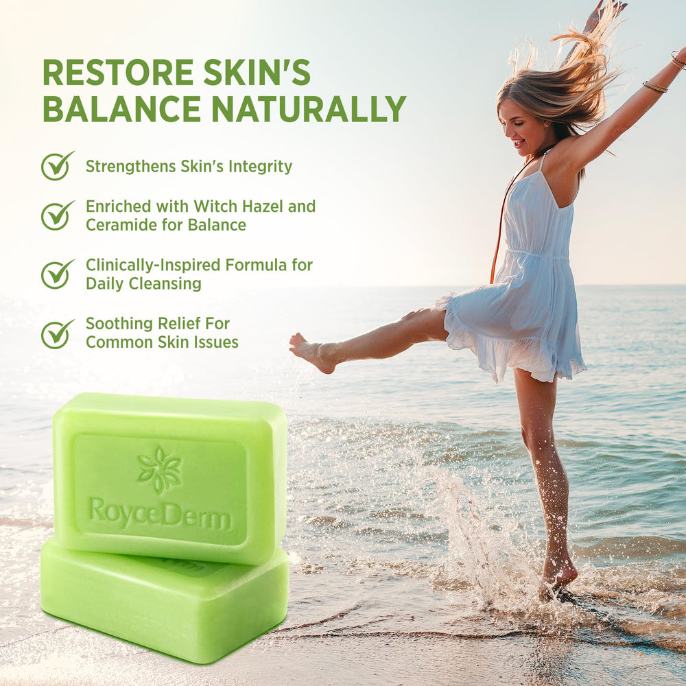 RoyceDerm Antifungal Bar Soap – two-pack for value and ongoing care.
