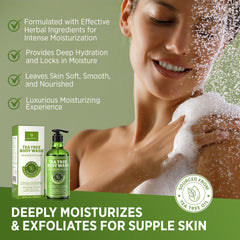 Roycederm antifungal soap tea tree bars illustrate versatile wash for skin health.