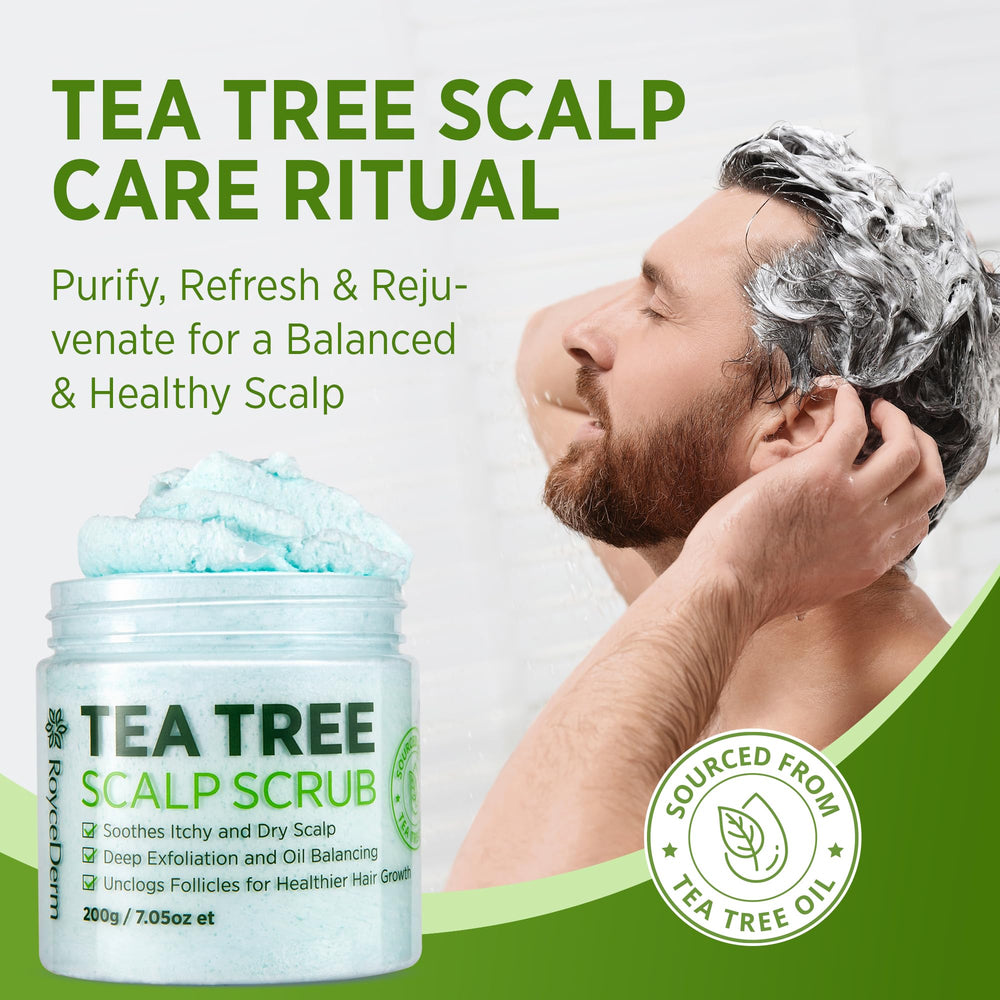 Tratamiento prechampú de Roycederm para un cabello más limpio y preparado.