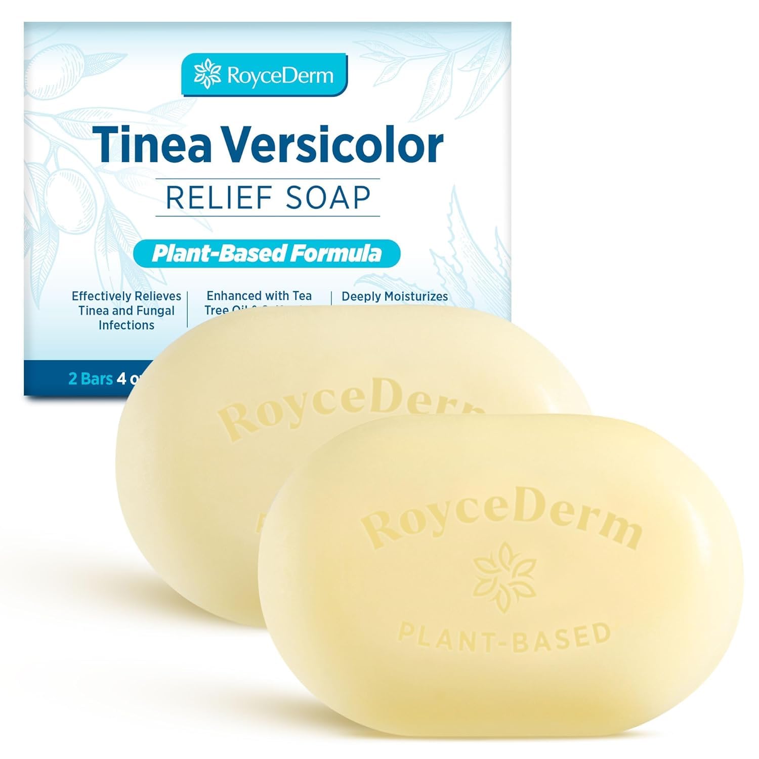 Roycederm Jabon Tinea Versicolor con árbol de té y azufre para cuidado diario