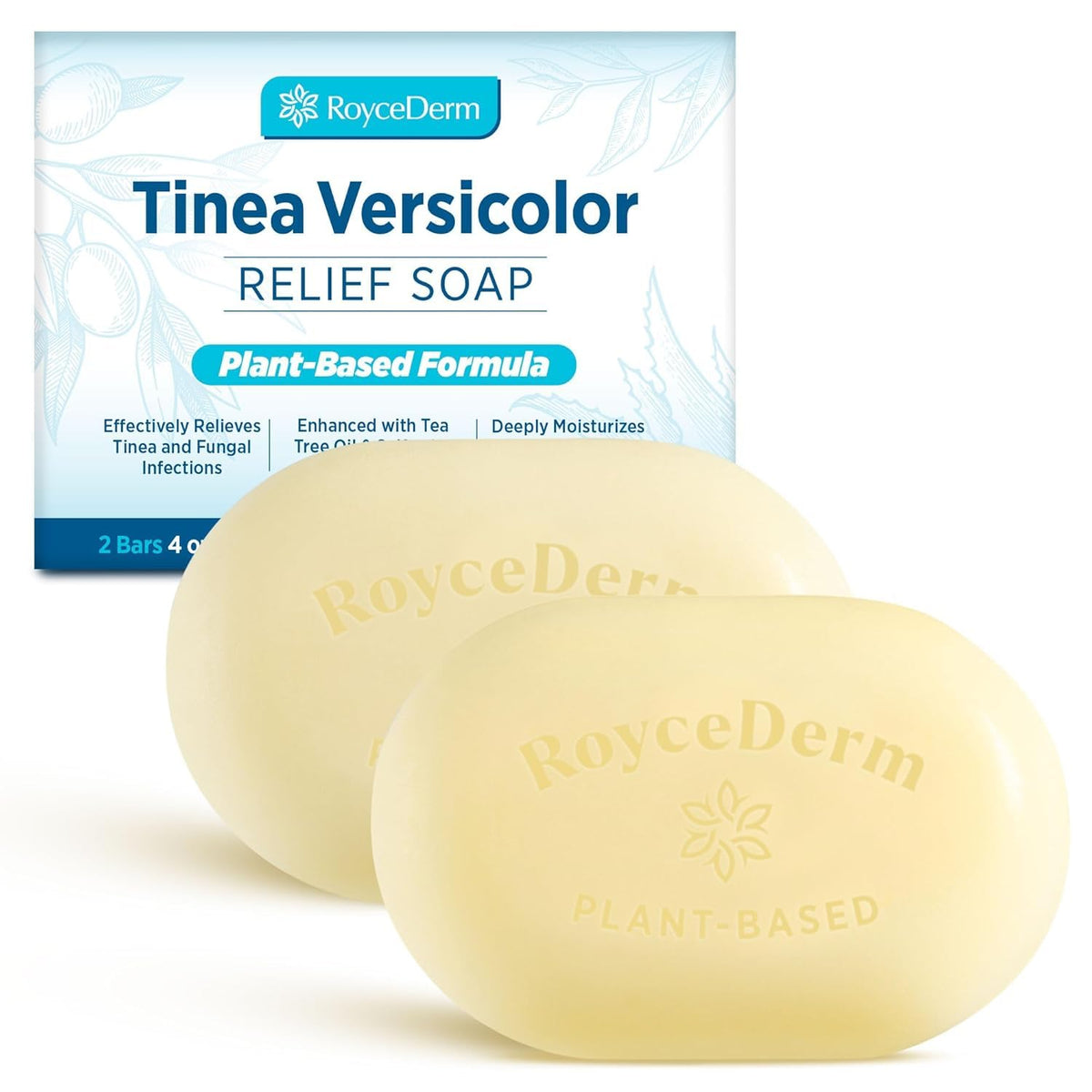 Roycederm Jabon Tinea Versicolor con árbol de té y azufre para cuidado diario