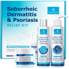 Roycederm Seborrheic Dermatitis Cream bottle for soothing scalp discomfort.