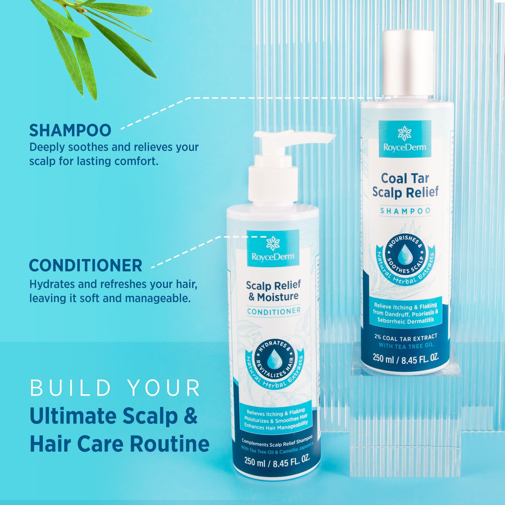 Roycederm set packaging with clean design and pairing guidance