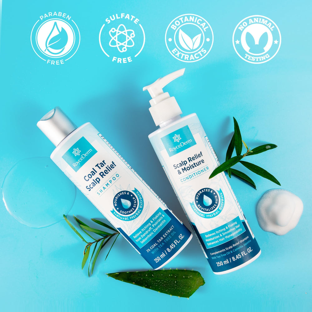 Roycederm tea tree oil and herbs ingredients for natural scalp care