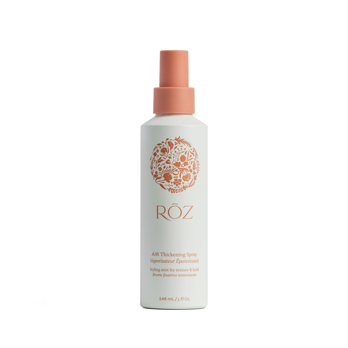RŌZ Air Thickening Spray bottle for lightweight root lift and volume.