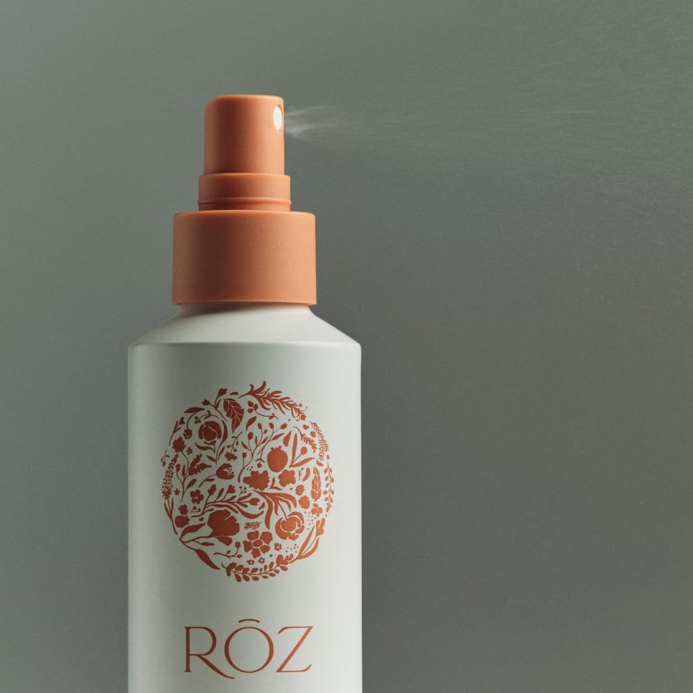 RŌZ Air Thickening Spray applied to damp roots for added height.