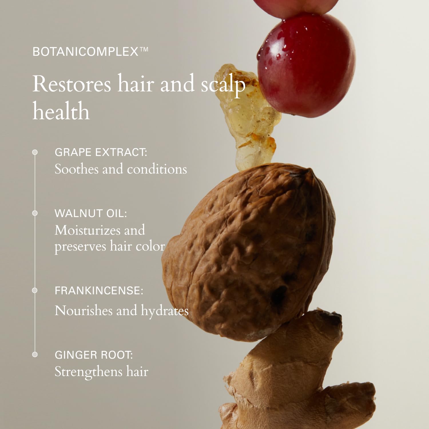 RŌZ Milk Hair Serum smoothing action on strands