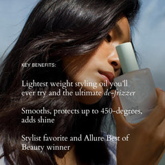 ROZ Santa Lucia Styling Oil adds natural shine to hair