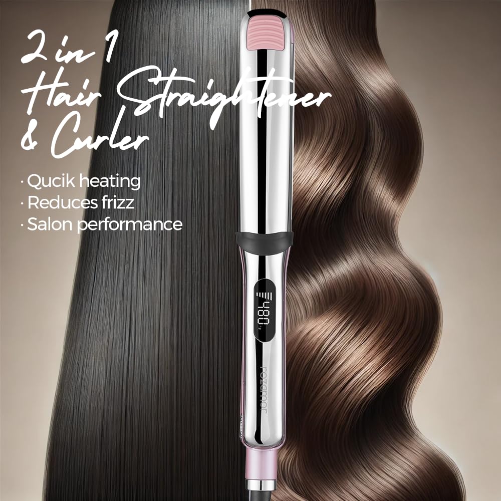 Rozamor fast heat-up in 30 seconds for quick morning routines and on-the-go styling.