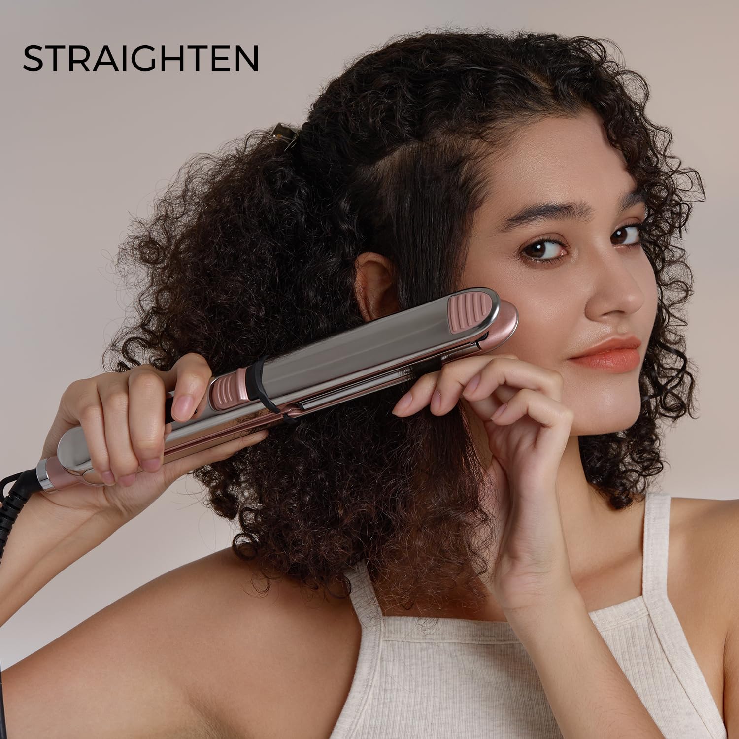 Rozamor 6-heat setting controls customize styling for different hair types