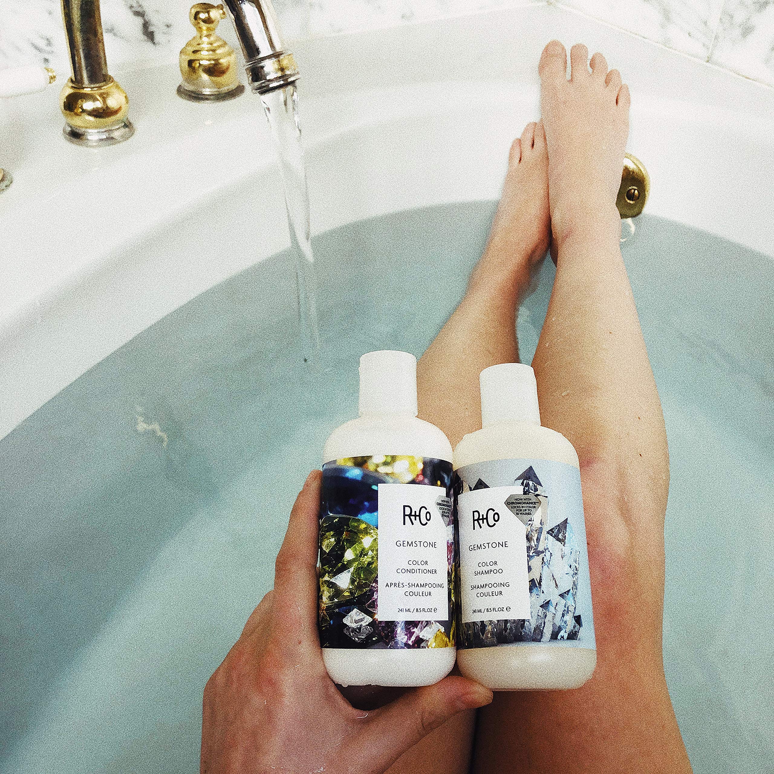R+Co Gemstone Gemstone natural blend illustrating vitamins and minerals in formula