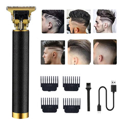RQTYBUI hair clipper in black for versatile grooming across hair, beard, and body