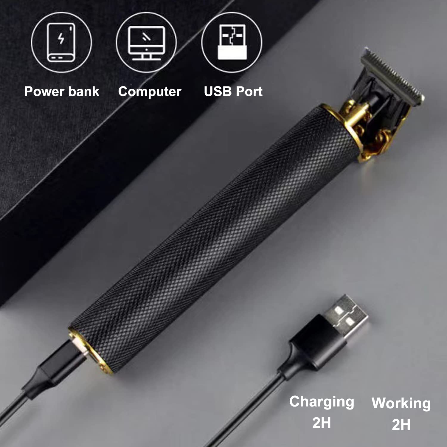 RQTYBUI cordless clipper with a powerful, quiet motor