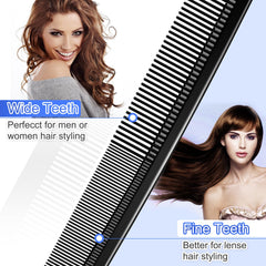 Rsiynax carbon fiber wide-tooth comb ideal for detangling and smooth styling