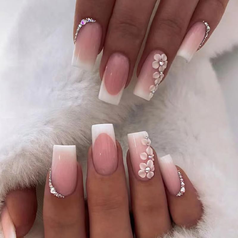 RTKHFZE 24pcs nails pack for easy at home manicure