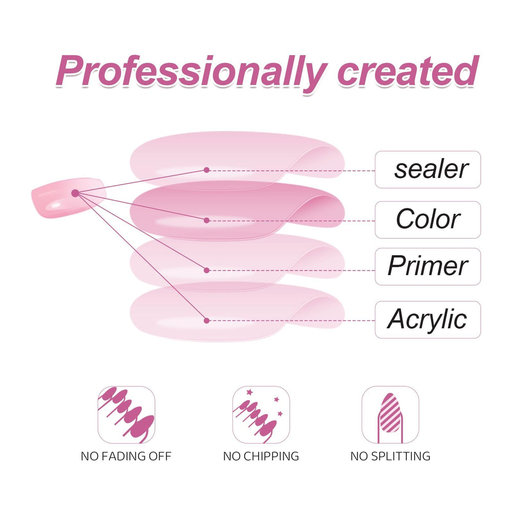 RTKHFZE ABS material acrylic nails for a lightweight wear