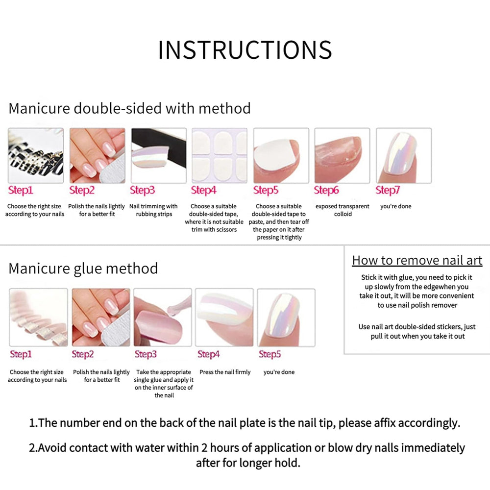 RTKHFZE easy-application press-on nails for fast glam