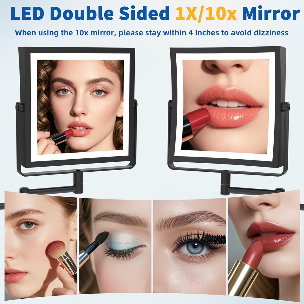 Ruacq 360-degree rotation and extendable arm for versatile viewing angles.