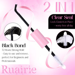 Ruairie 2-in-1 lash glue in action showing bond and seal benefits
