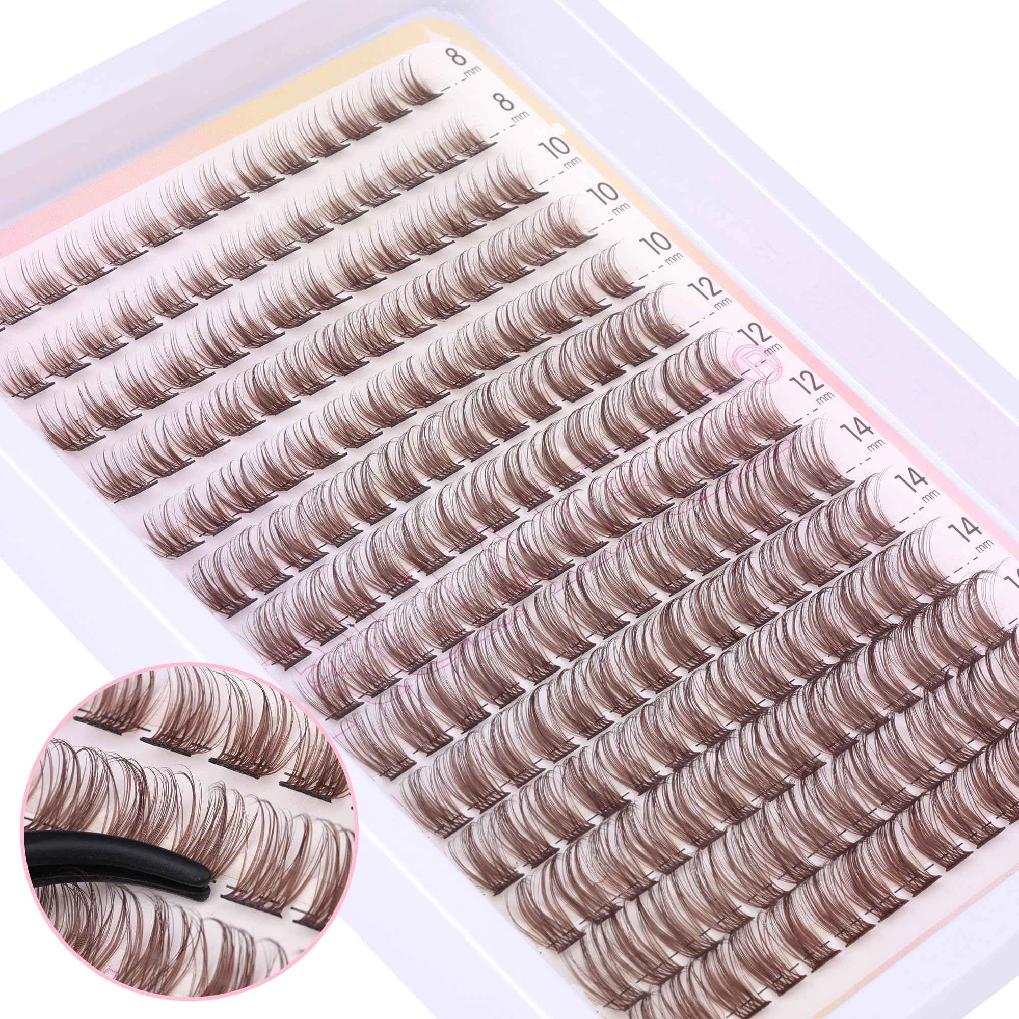 Ruairie 3D full lash clusters for depth and texture