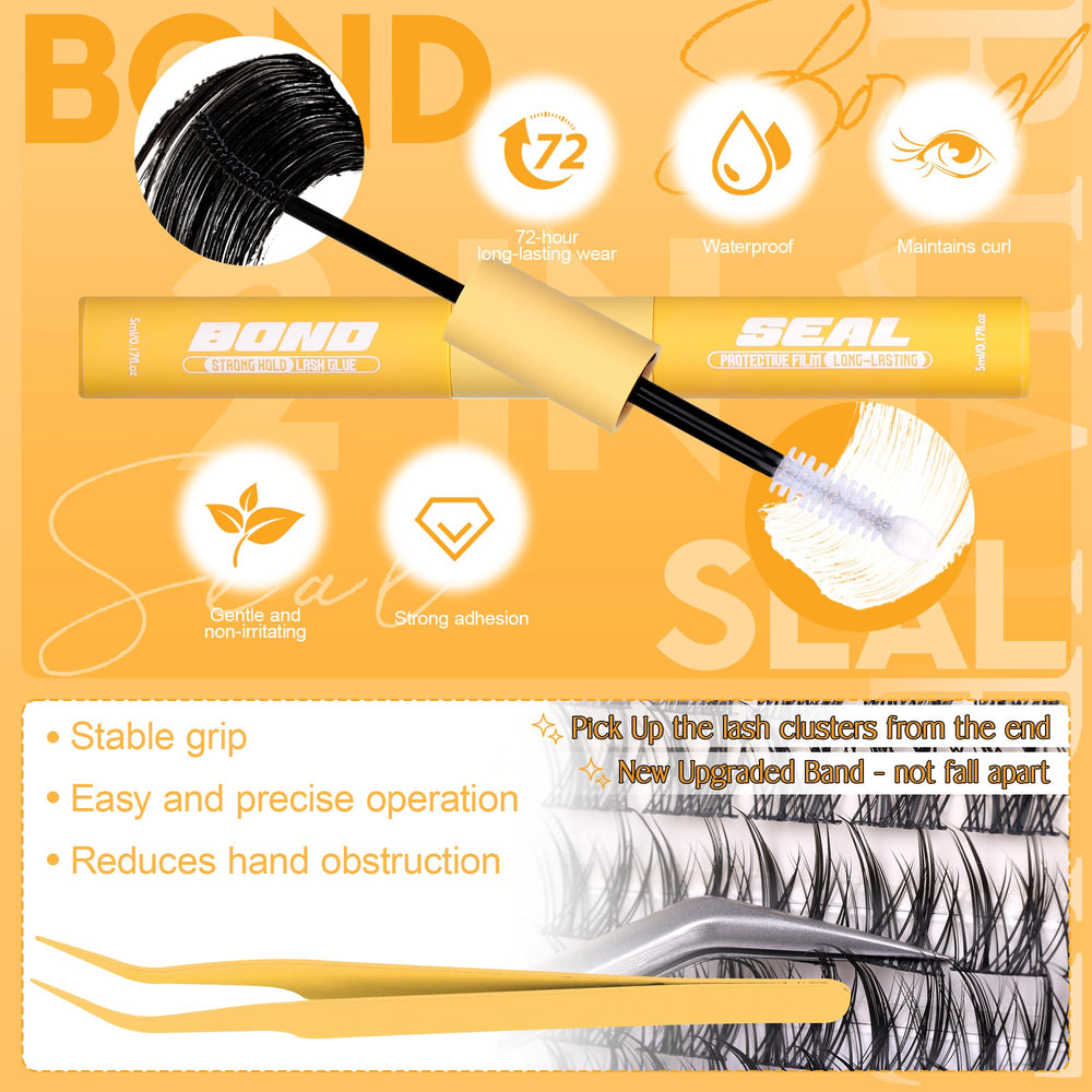 Ruairie bond and seal with tweezers included in the kit.