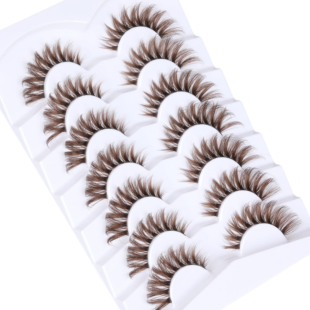 Ruairie brown lashes are suitable for various occasions with subtle drama.