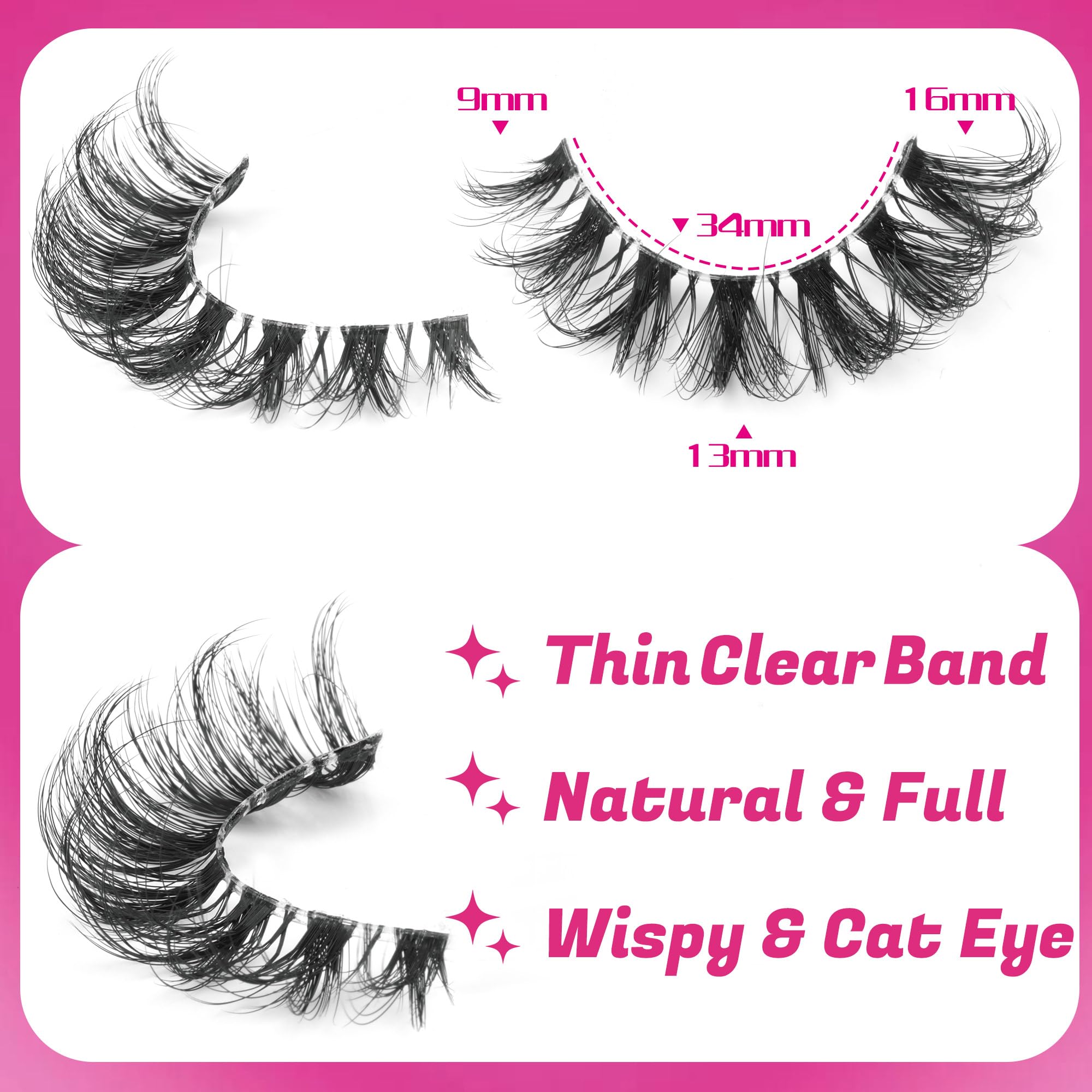 Ruairie 3D multi-layer faux mink lashes add depth for daily flawless eyes.