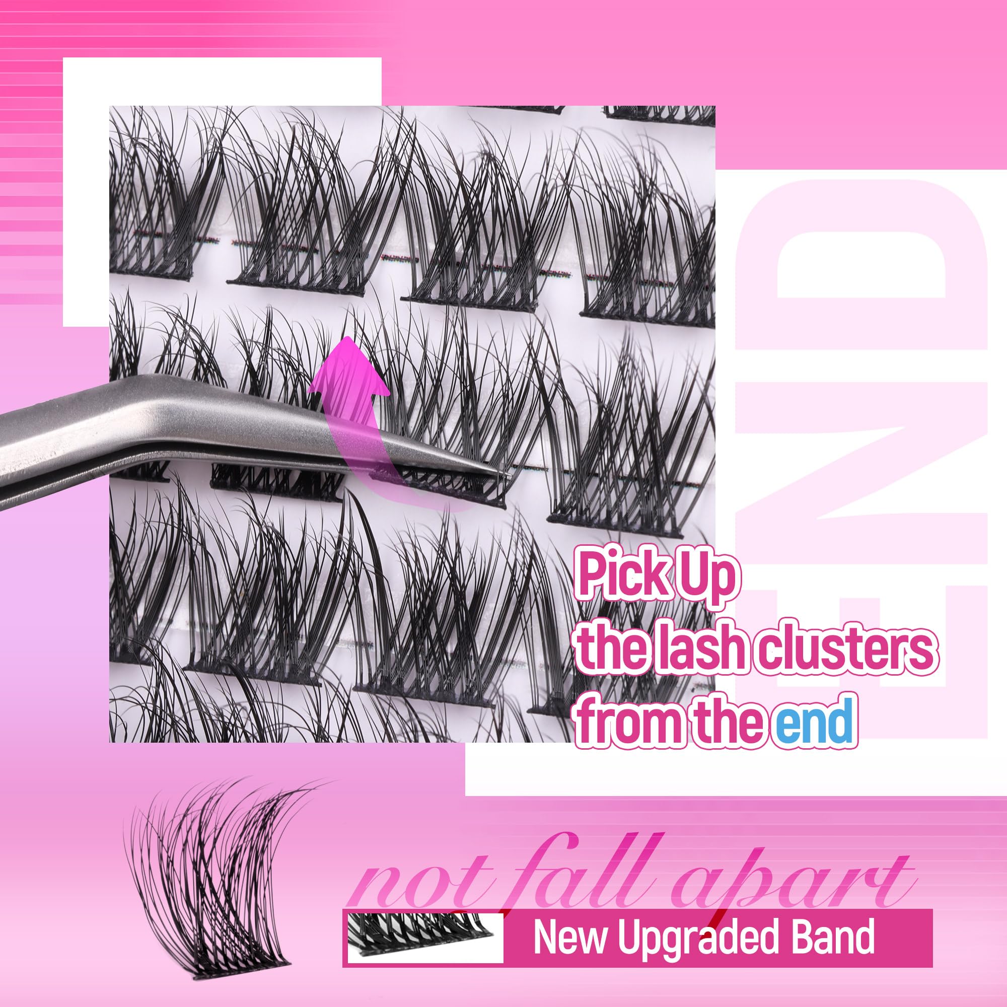 Ruairie Lash Clusters lightweight fibers feel natural and comfortable.