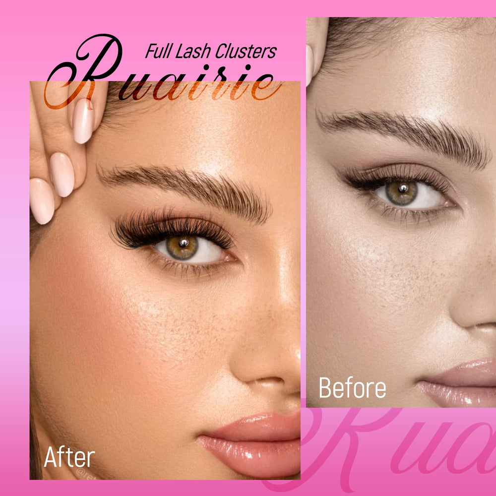 Ruairie Lash Clusters soft cotton band allows easy application.