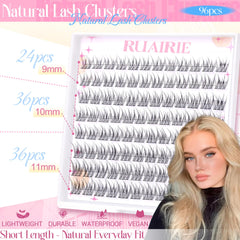 Ruairie lash clusters wispy 9-11mm ready for at-home application